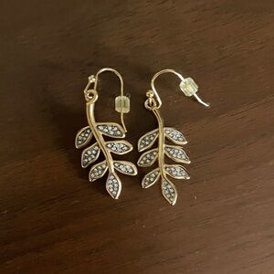 Stella and Dot Leaf Drop Earrings